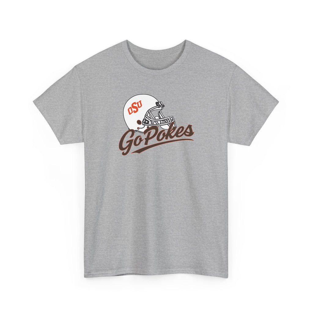 Go Pokes Tee — OSU Football Helmet Vintage Logo T-Shirt