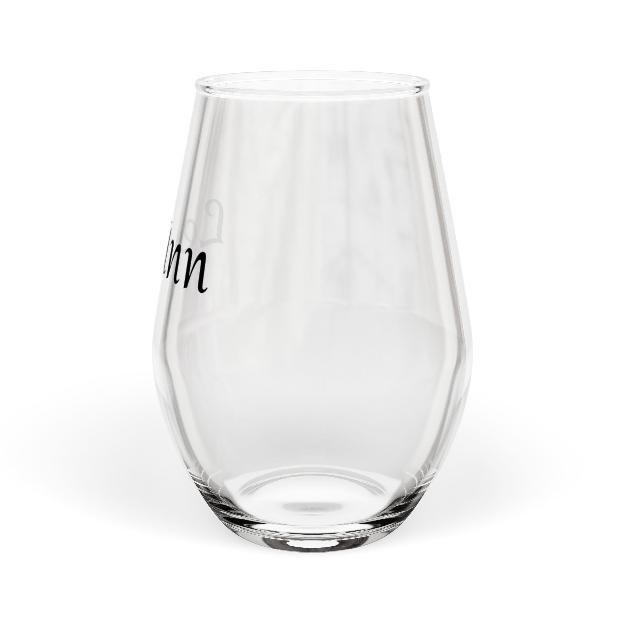 Personalized Stemless Wine Glass — Custom Name "LeeAnne" 11.75oz