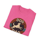 Dog Dad T-Shirt – Retro Running Dog Graphic, Funny Father’s Day Gift for Pet Owners