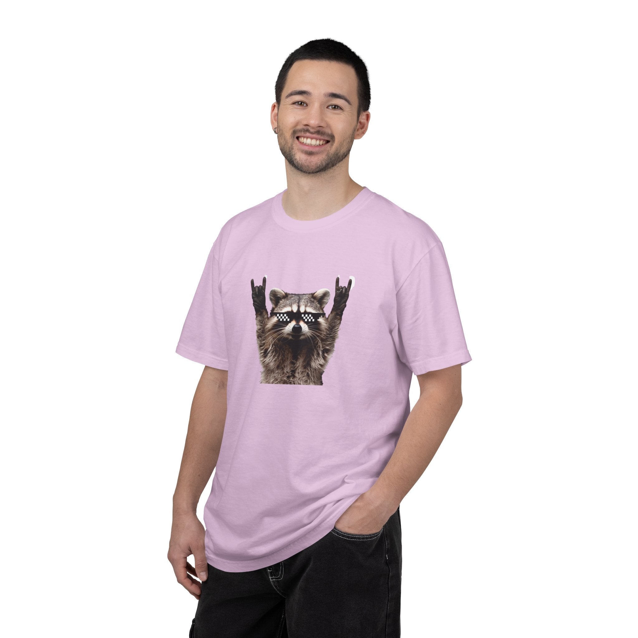 Rock On Raccoon T-Shirt — Cool Sunglasses Graphic Tee