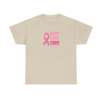 Breast Cancer Awareness Tee — Pink Ribbon "Hope Love Cure"