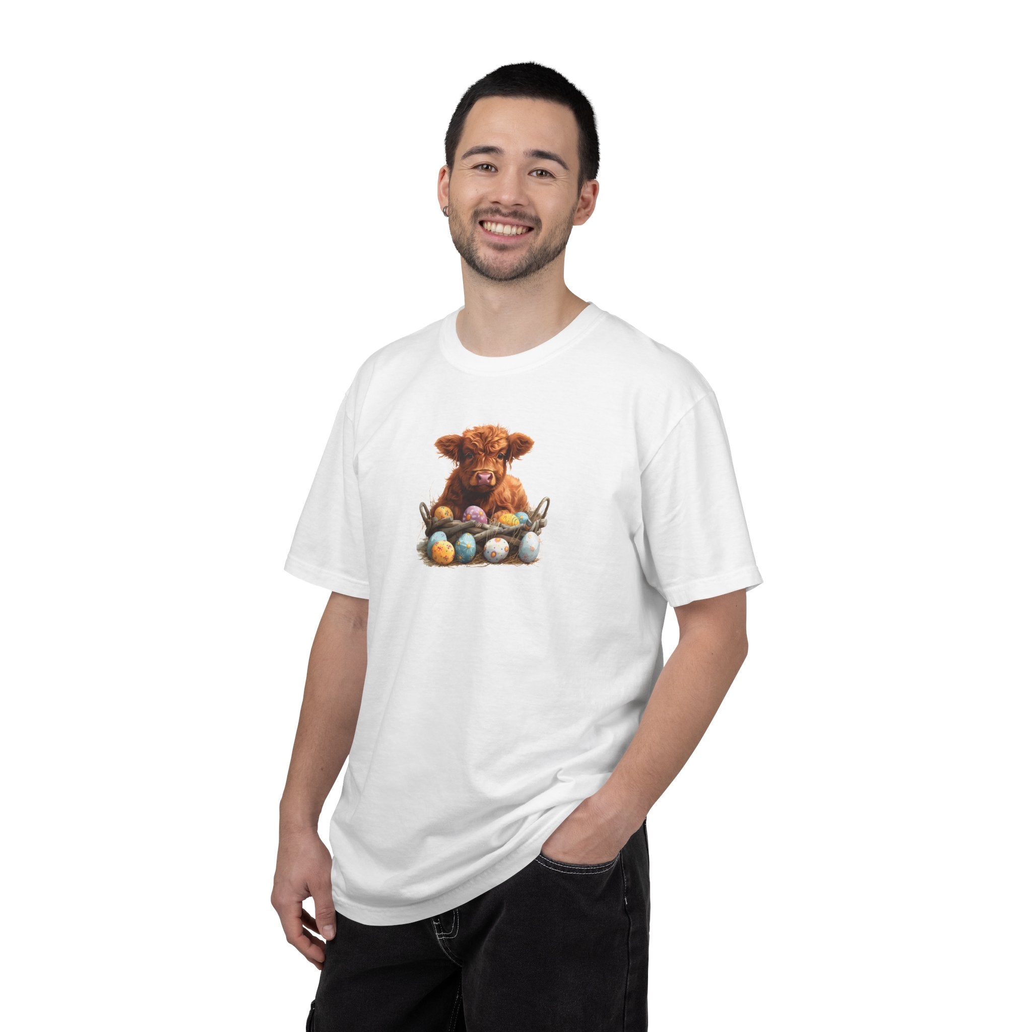 Highland Calf with Easter Eggs T-Shirt