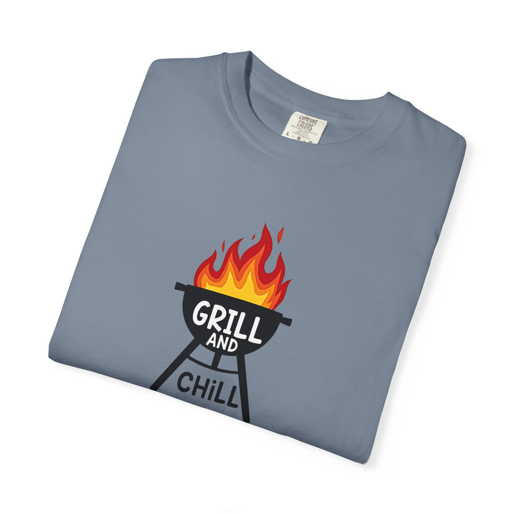 Grill and Chill T-Shirt — BBQ Graphic Tee for Grill Lovers