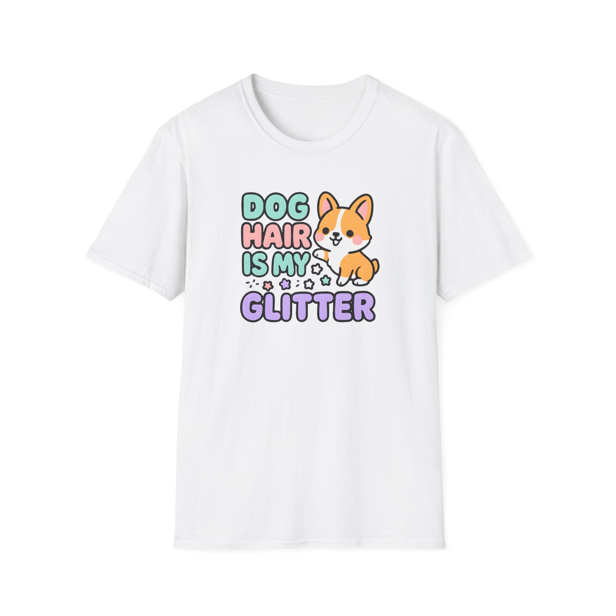 Dog Hair Is My Glitter T-Shirt — Cute Corgi Pet Lover Tee