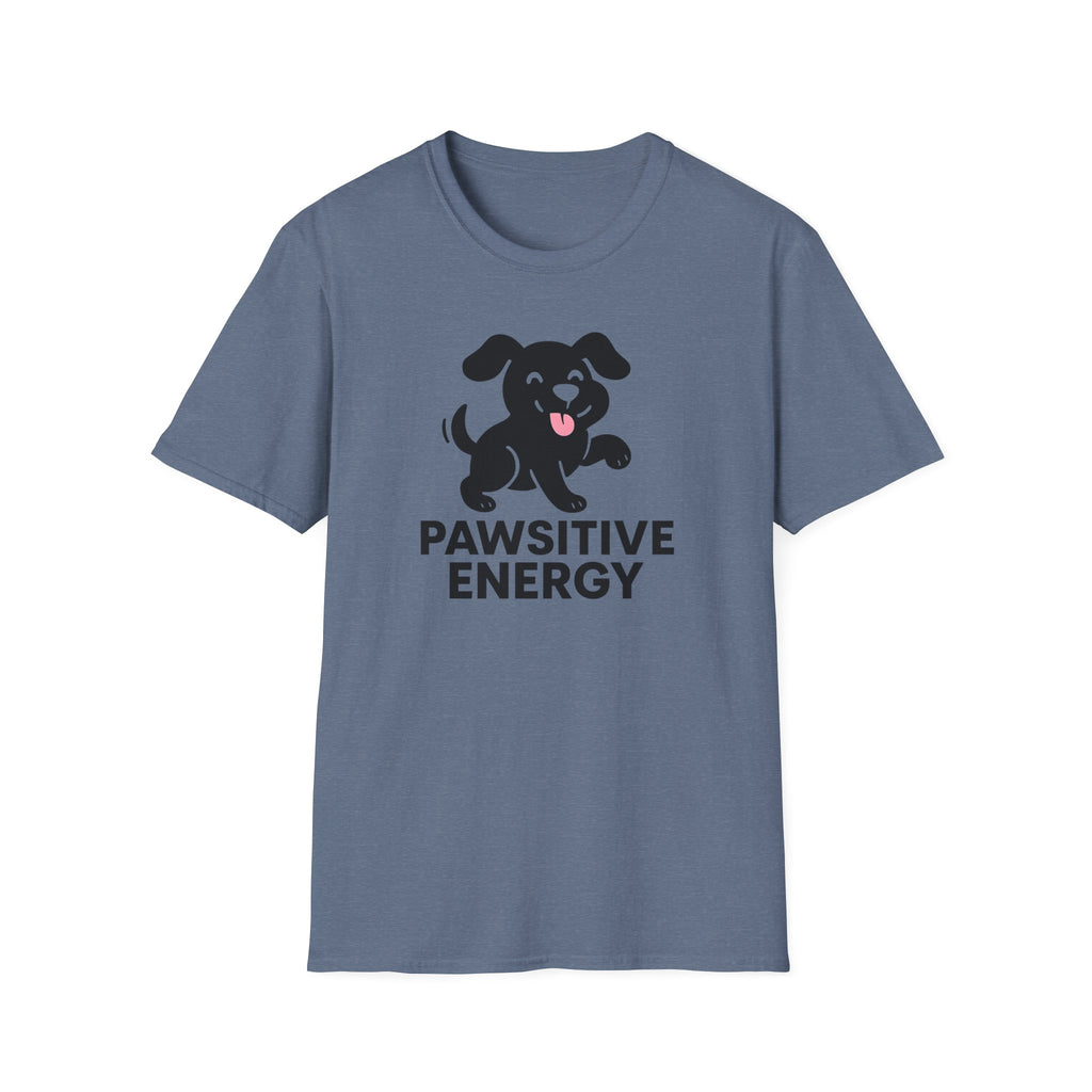 Pawsitive Energy T-Shirt — Cute Happy Puppy Graphic Tee for Dog Lovers