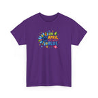 "In April We Wear Blue" Autism Awareness Floral Tee