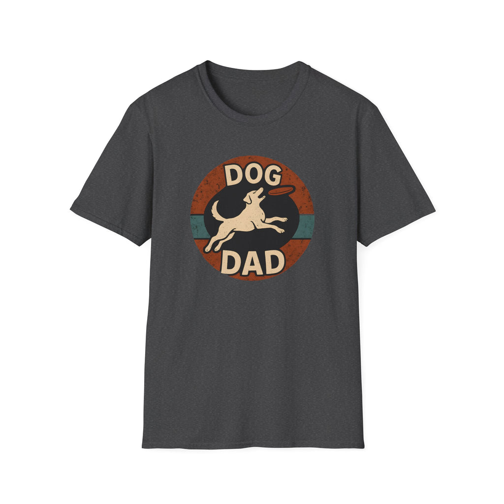 Dog Dad T-Shirt – Retro Running Dog Graphic, Funny Father’s Day Gift for Pet Owners