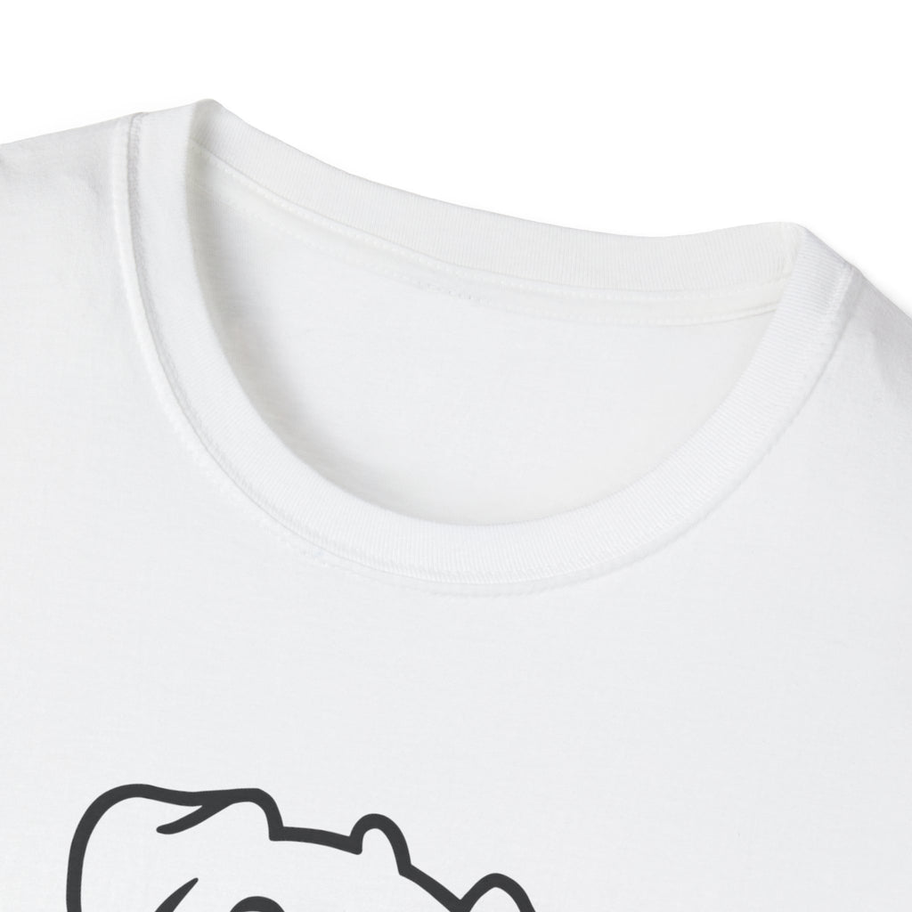 Dog Outline T-Shirt - Cute Happy Puppy Graphic Tee