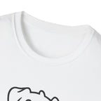 Dog Outline T-Shirt - Cute Happy Puppy Graphic Tee