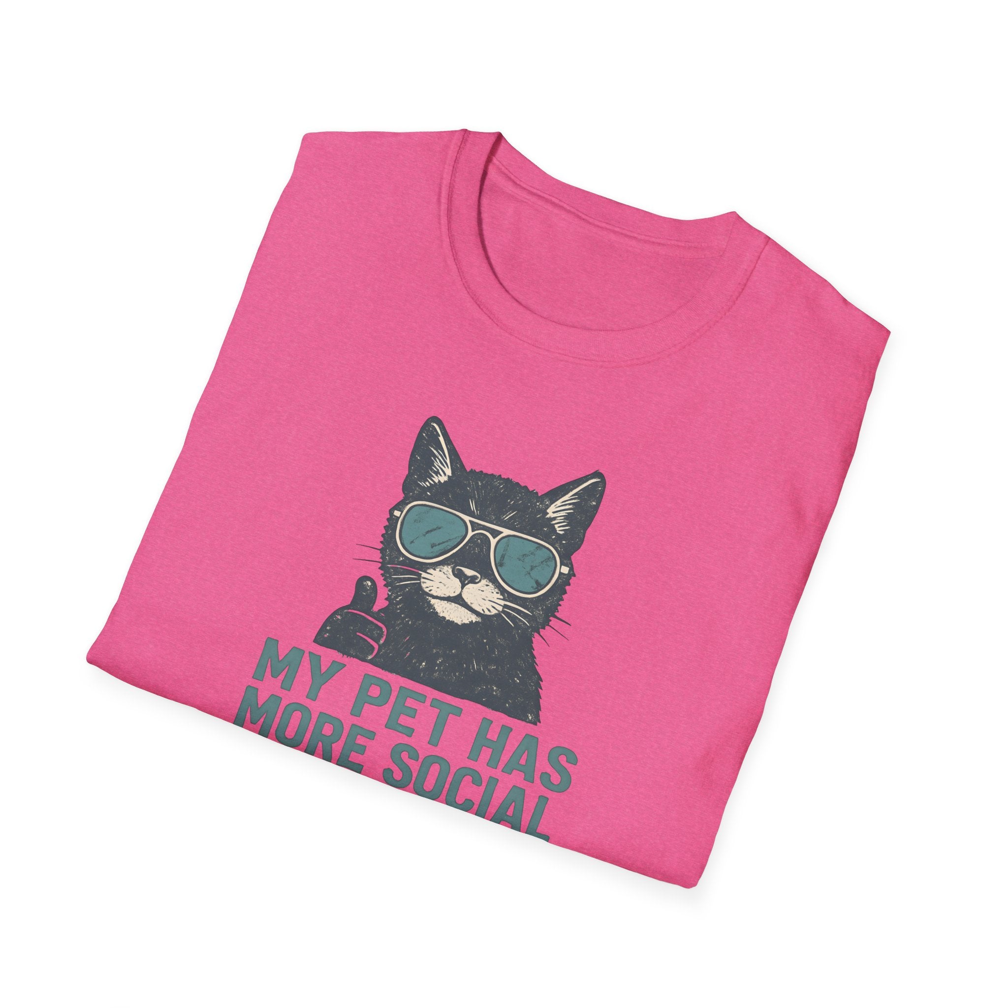 Cat T-Shirt — “My Pet Has More Social Skills Than I Do” Funny Cat Graphic Tee