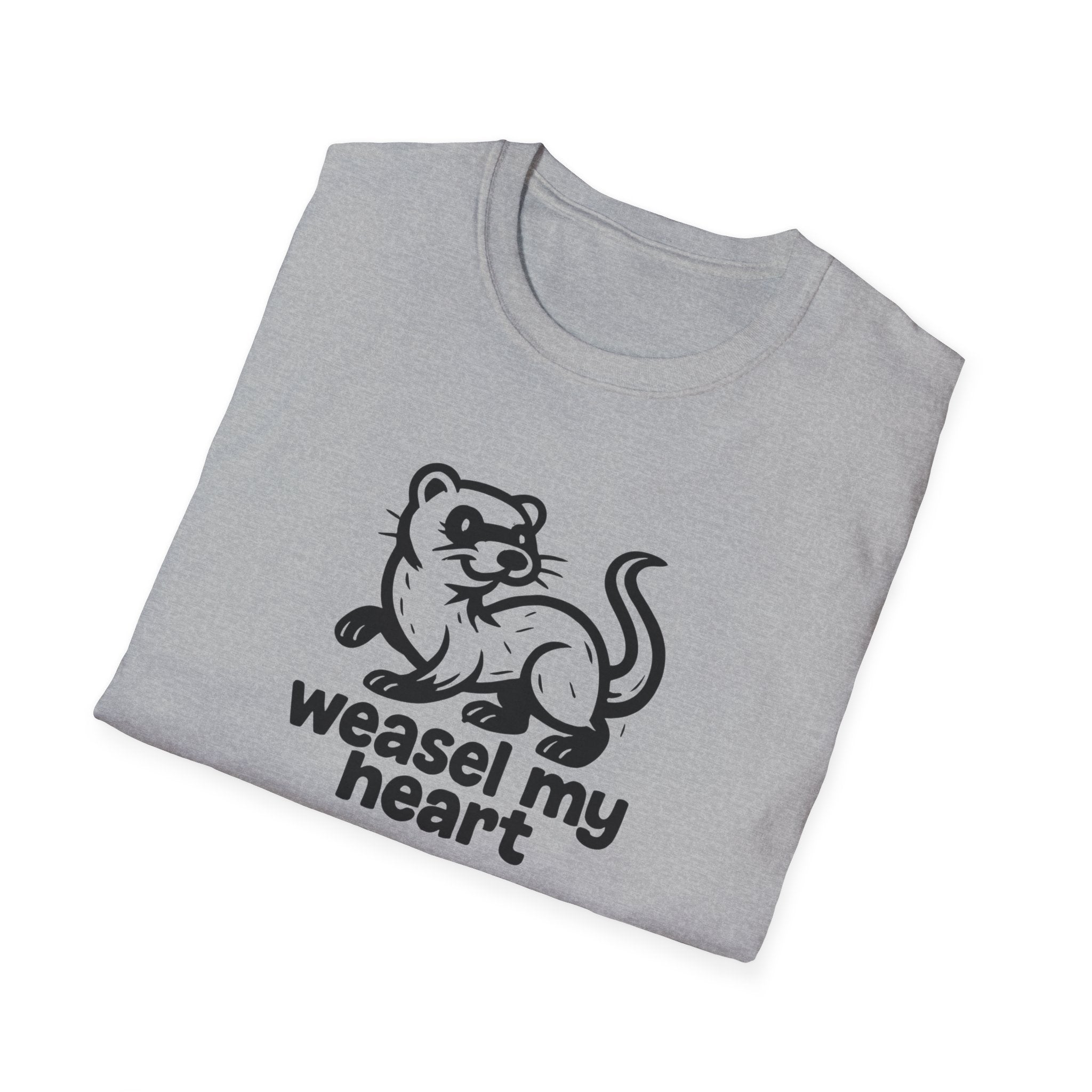 Weasel My Heart T-Shirt — Cute Weasel Illustration Tee