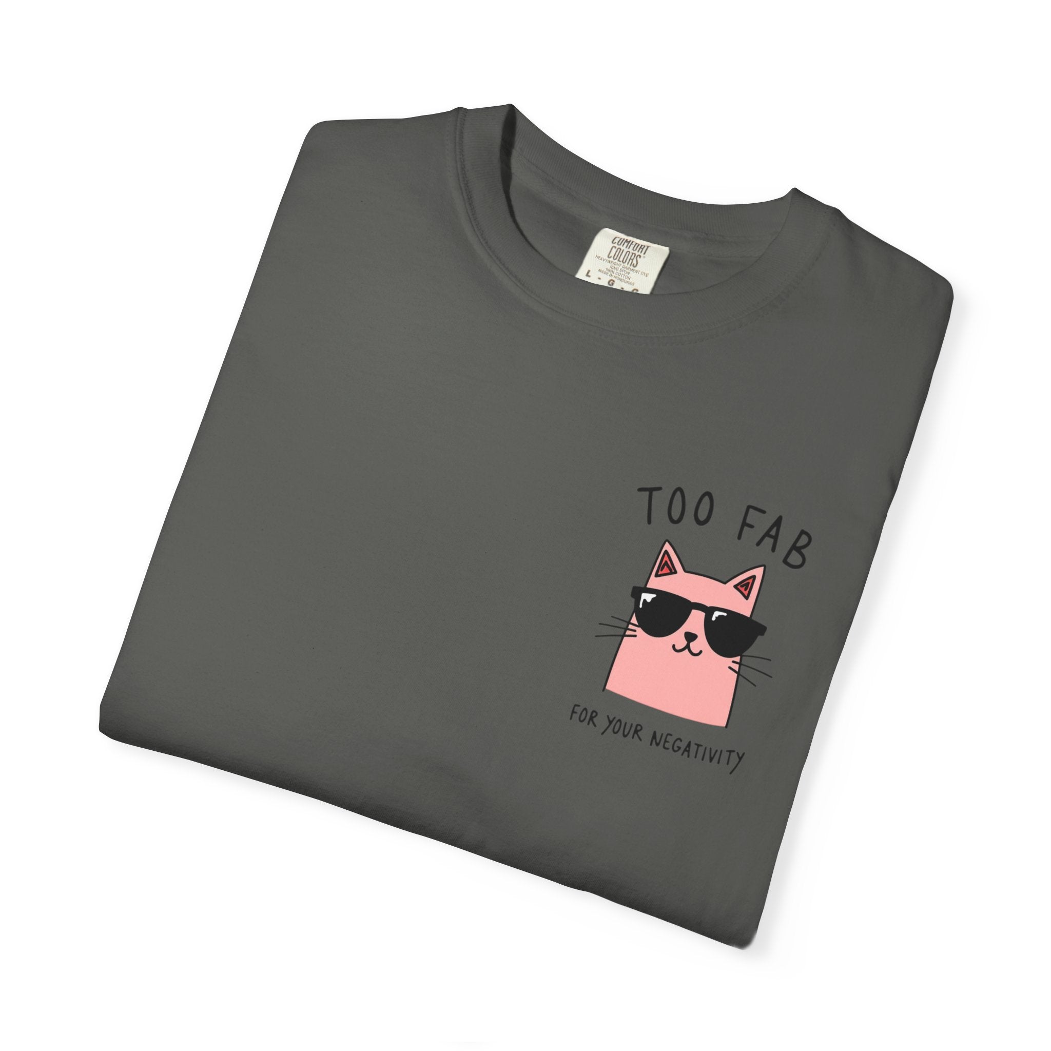 Too Fab Cat T-Shirt — Cute Pink Cat Sunglasses Tee