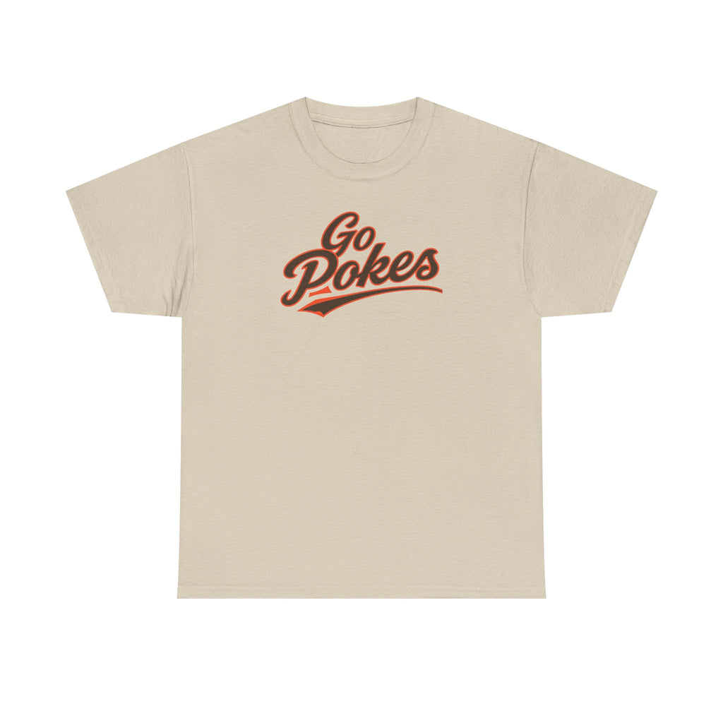 Go Pokes T-Shirt — Retro Script Fan Tee