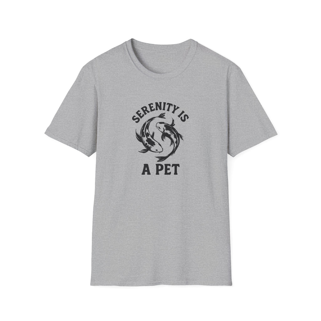 Serenity Is a Pet T-Shirt — Relaxing Koi Fish Design for Pet Lovers