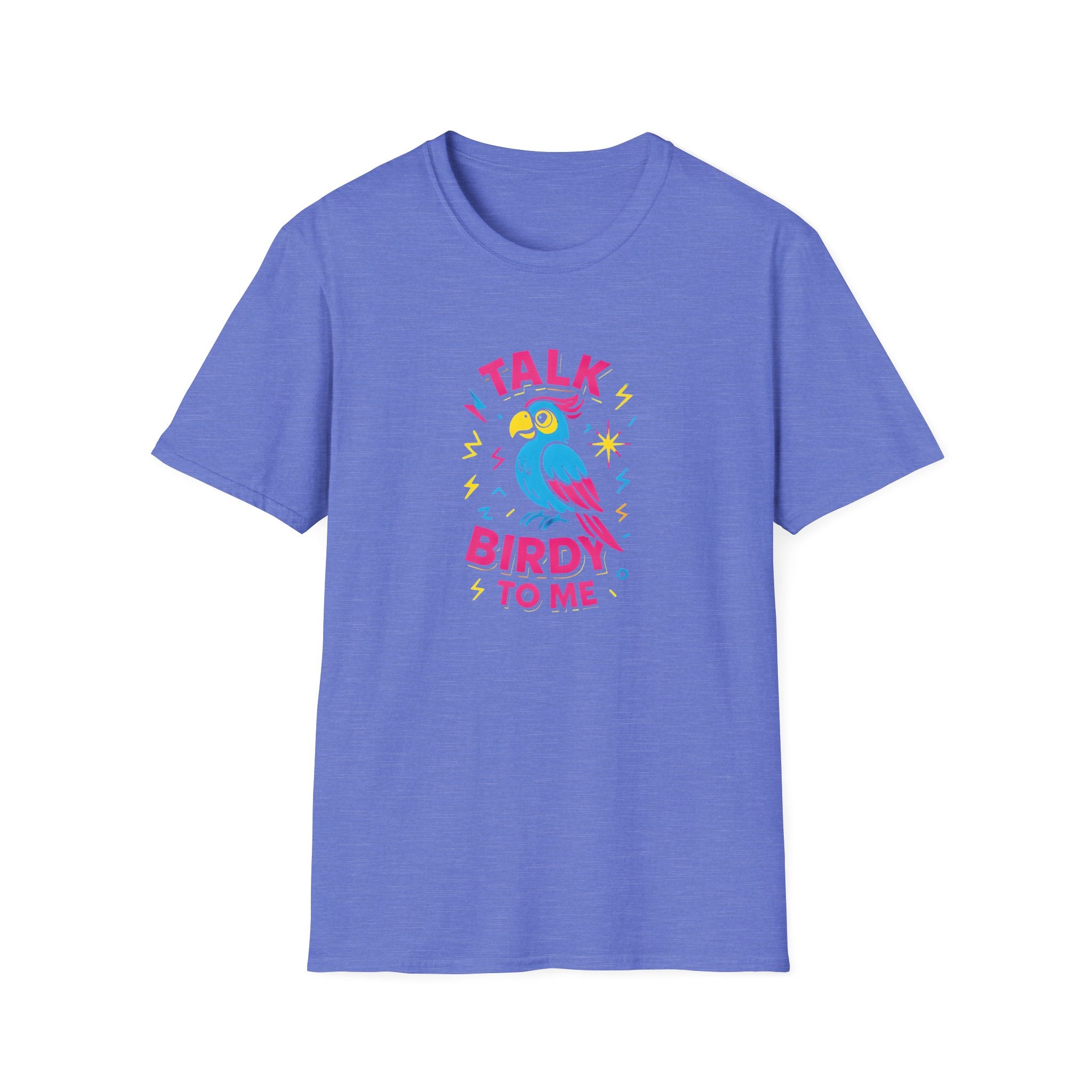 Talk Birdy To Me T-Shirt — Colorful Parrot Graphic Tee