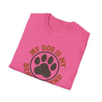 Dog Lover T‑Shirt — "My Dog Is My Best Friend" Paw Print Tee
