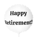 Retired & Living My Best Life Balloon — 11" Round/Heart-Shaped Celebration Balloon