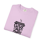 Give Me Coffee T‑Shirt — Fun Coffee Cup Graphic Tee for Coffee Lovers