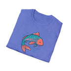 Koi Fish Tee — "Swim in Peace" Relaxed Graphic T-Shirt