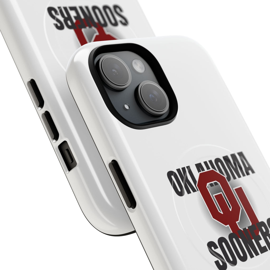 Oklahoma Sooners Tough Magnetic Phone Case — Durable Magnetic Snap-On College iPhone Cover