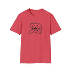 Dog Outline T-Shirt - Cute Happy Puppy Graphic Tee