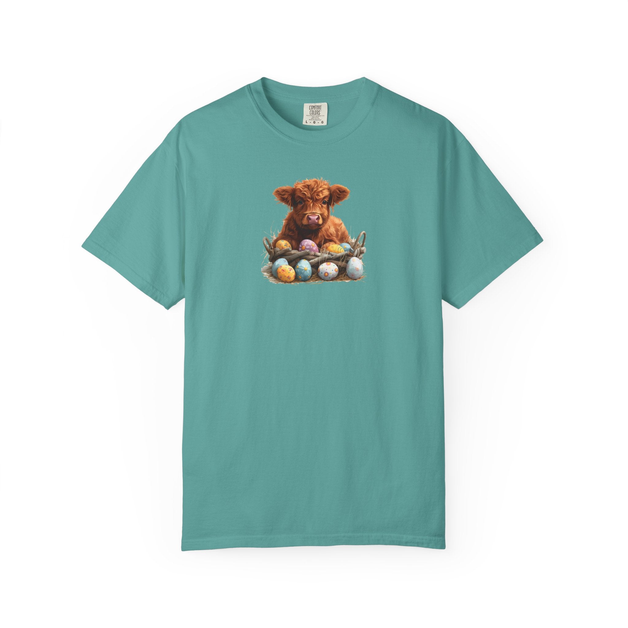 Highland Calf with Easter Eggs T-Shirt