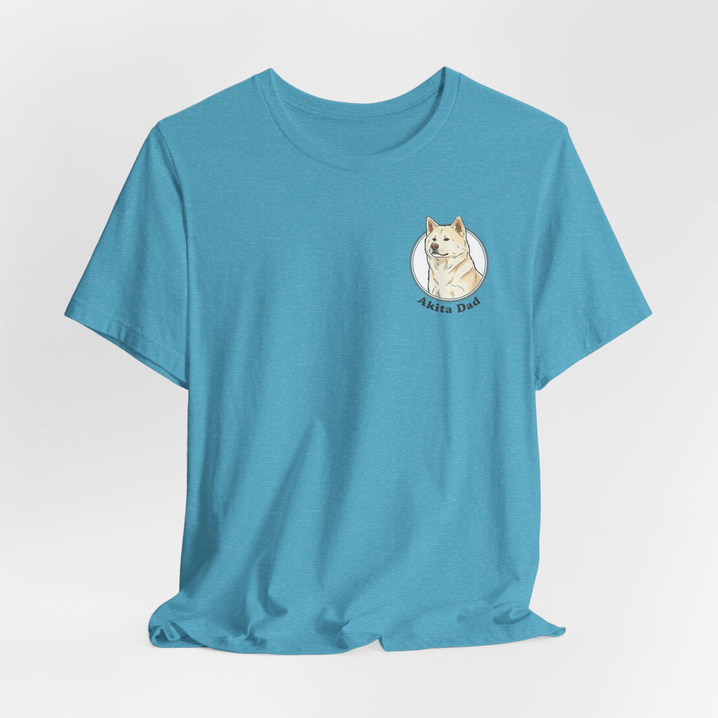 Akita Dad T-Shirt — Cute Akita Dog Graphic Tee for Dog Lovers
