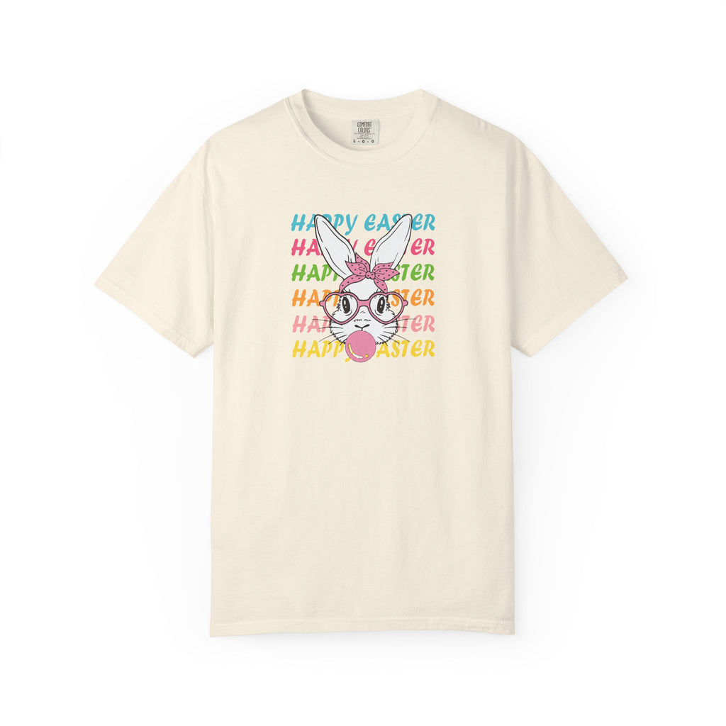 Easter Bunny Glasses T-Shirt — Happy Easter Pastel Graphic Tee