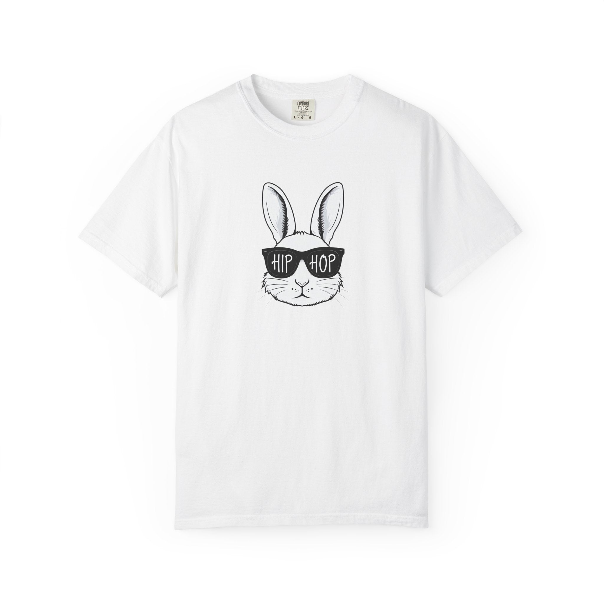 Hip Hop Bunny T-Shirt — Cute Rabbit with Sunglasses Graphic Tee