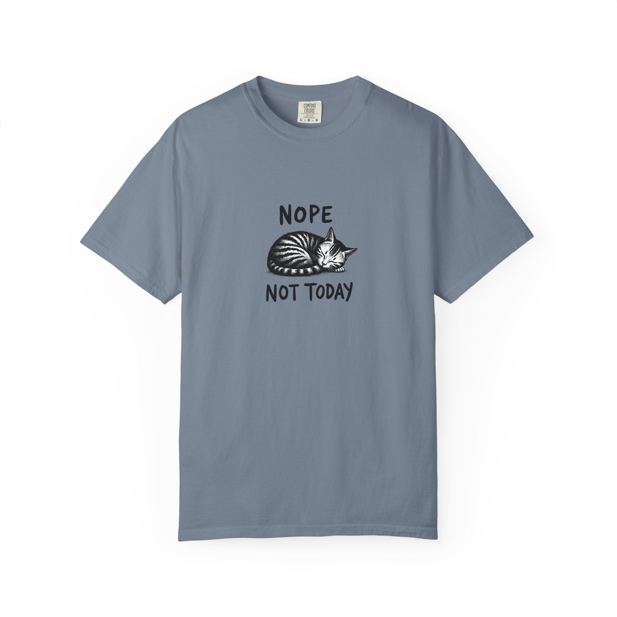 'Nope Not Today' Sleeping Cat Graphic Tee