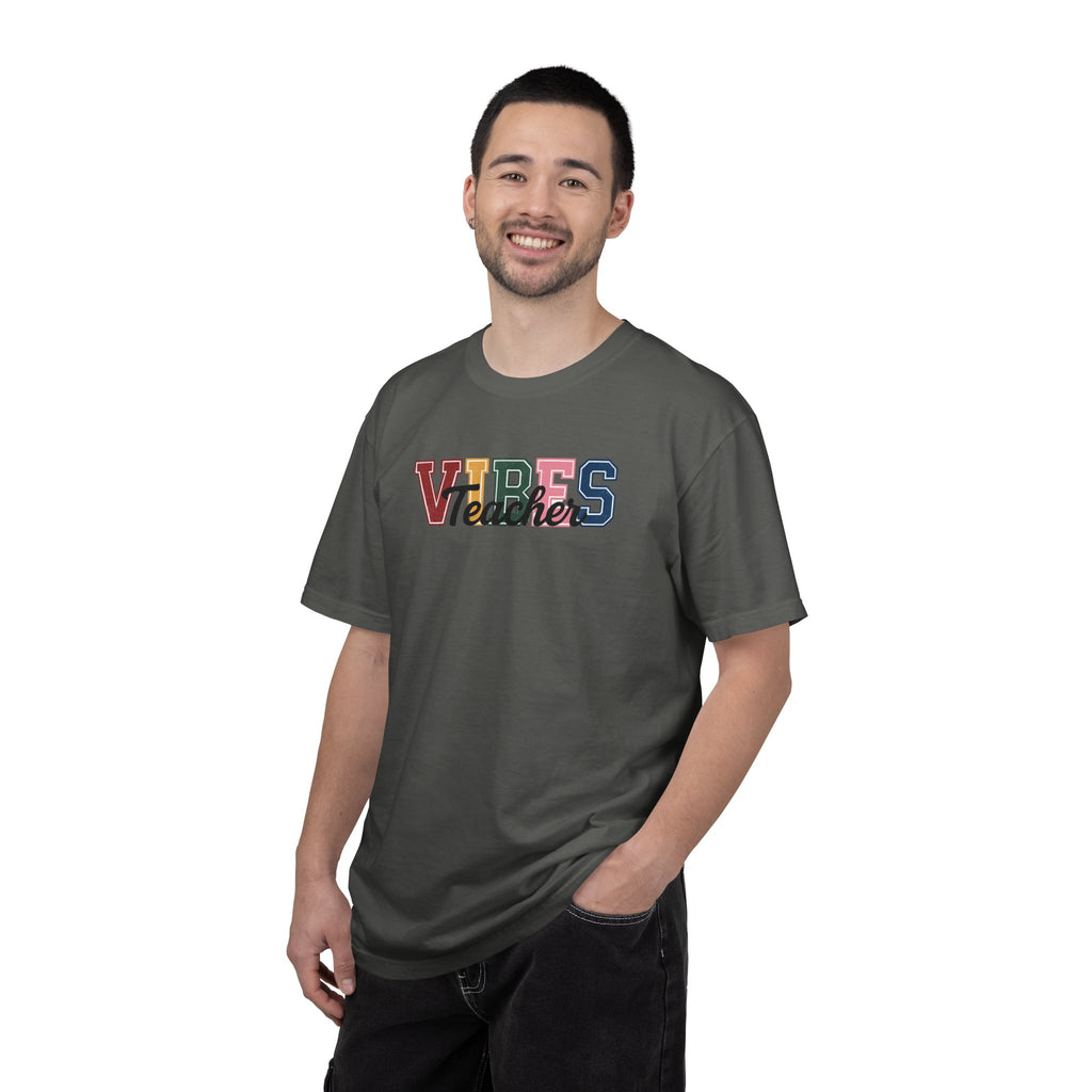VIBES Teachers T-Shirt — Colorful Retro School Pride Tee