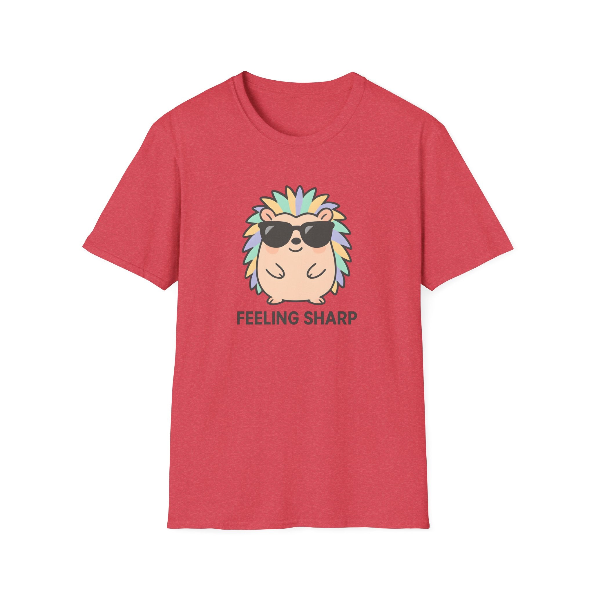 Feeling Sharp Hedgehog T-Shirt — Cute Sunglasses Prickly Cartoon Tee