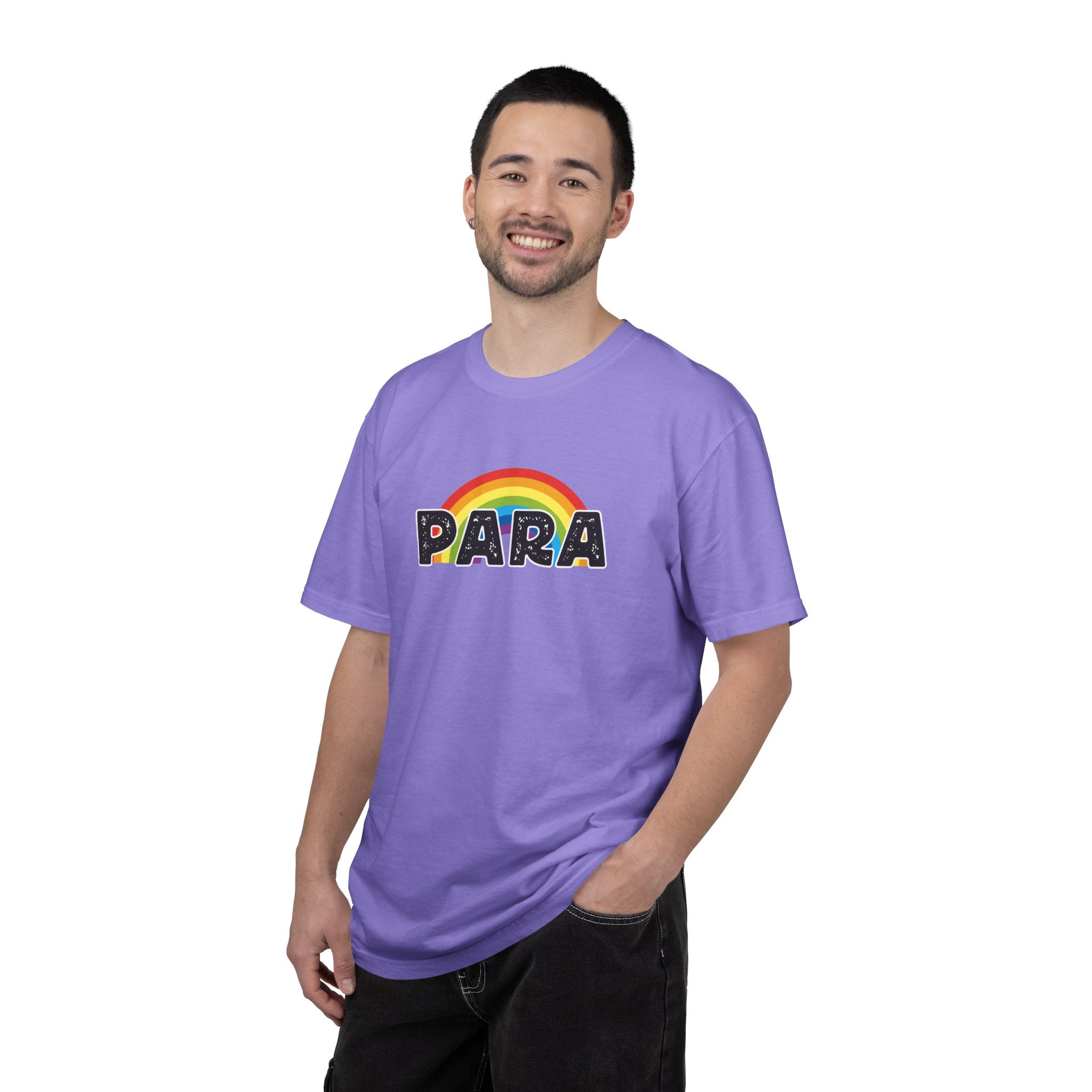 PARA Rainbow Graphic T-Shirt – Colorful Pride-Inspired Lettering