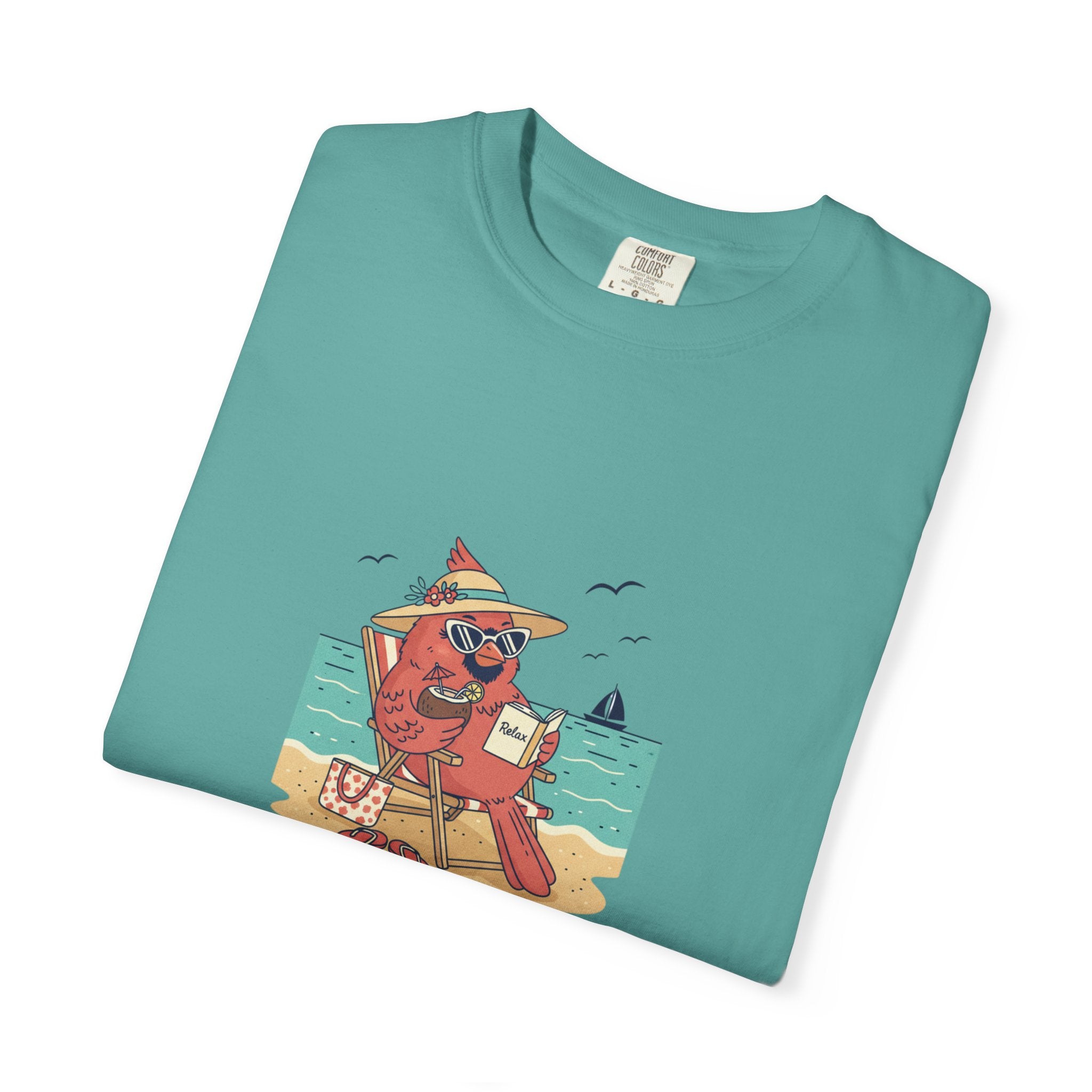 Beach Cardinal Relaxing T-Shirt — Retro Summer Tee