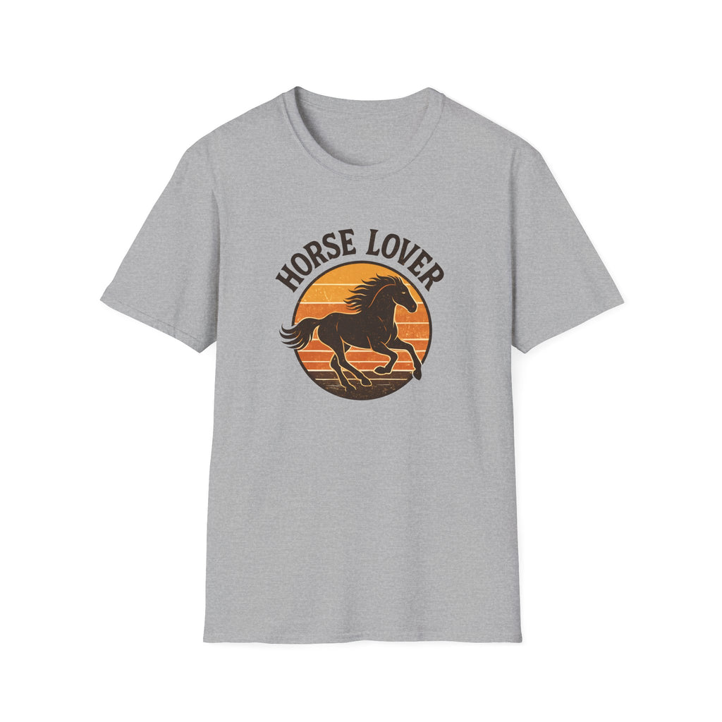 Horse Lover T-Shirt — Running Horse Sunset Graphic Tee
