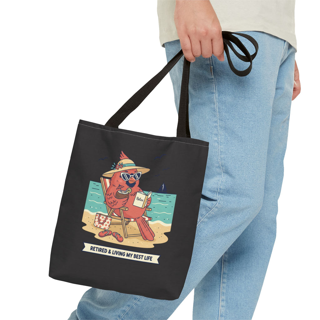 Retired and Living My Best Life Tote Bag