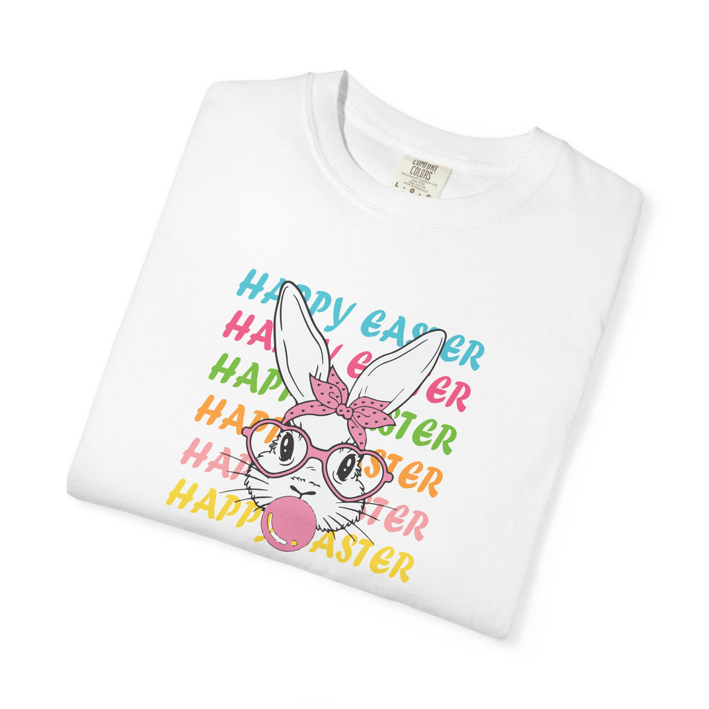 Easter Bunny Glasses T-Shirt — Happy Easter Pastel Graphic Tee