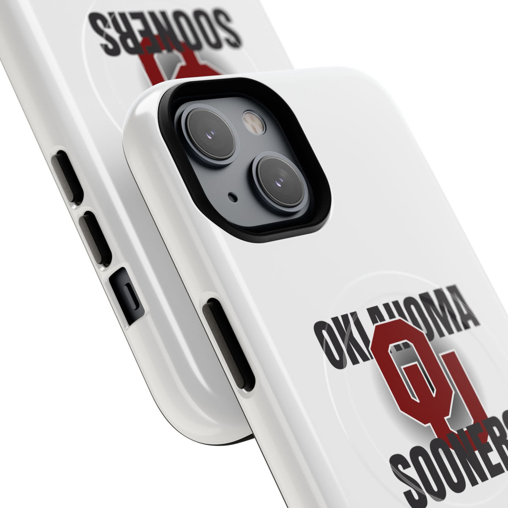 Oklahoma Sooners Tough Magnetic Phone Case — Durable Magnetic Snap-On College iPhone Cover