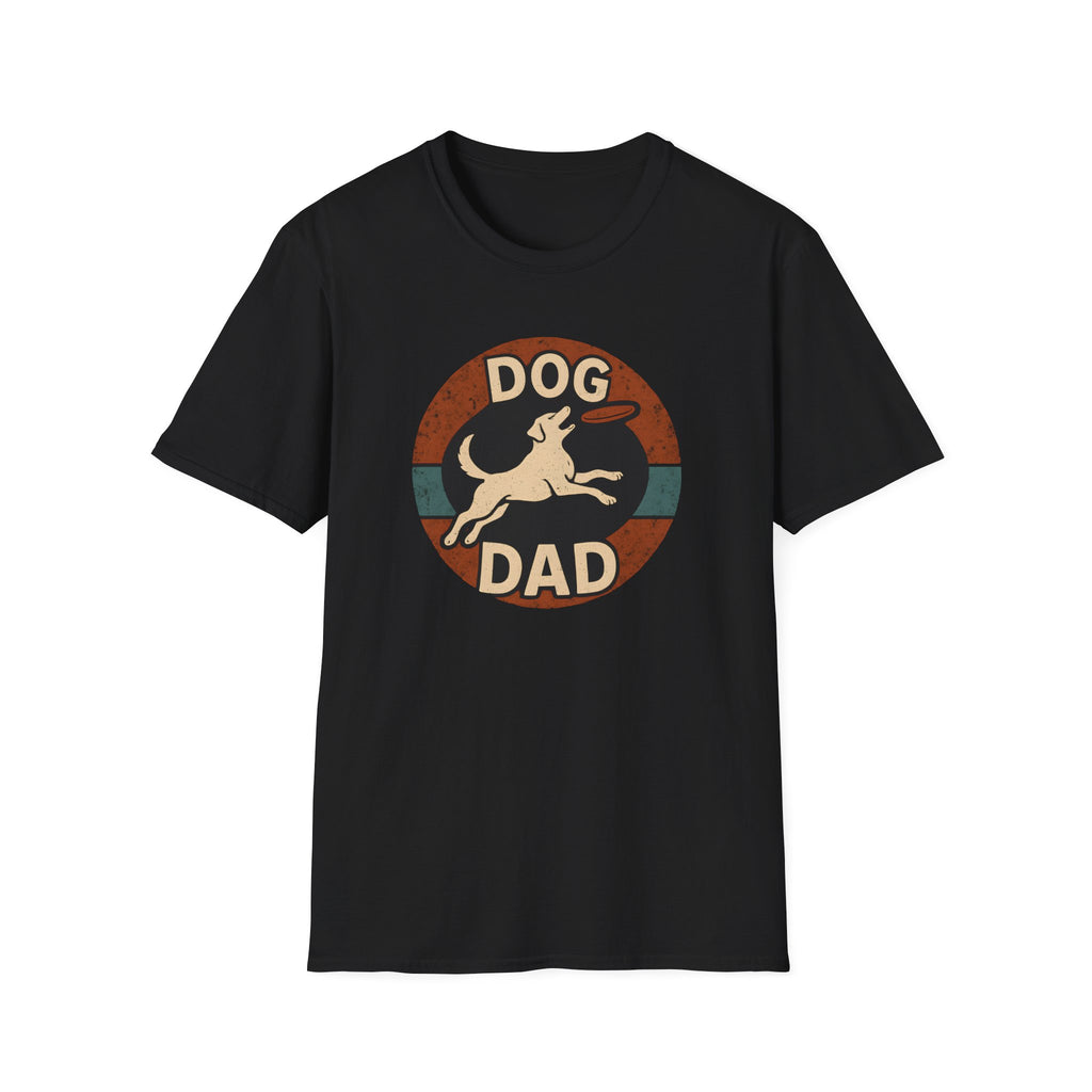 Dog Dad T-Shirt – Retro Running Dog Graphic, Funny Father’s Day Gift for Pet Owners