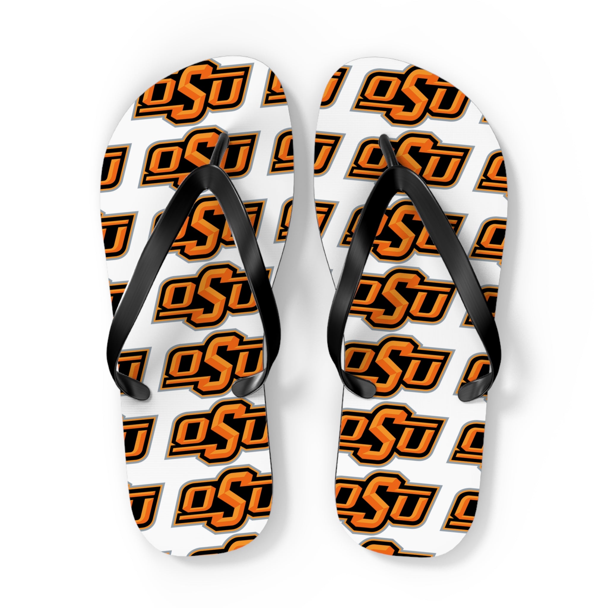 OSU Pattern Flip Flops – Oklahoma State Logo Beach Sandals