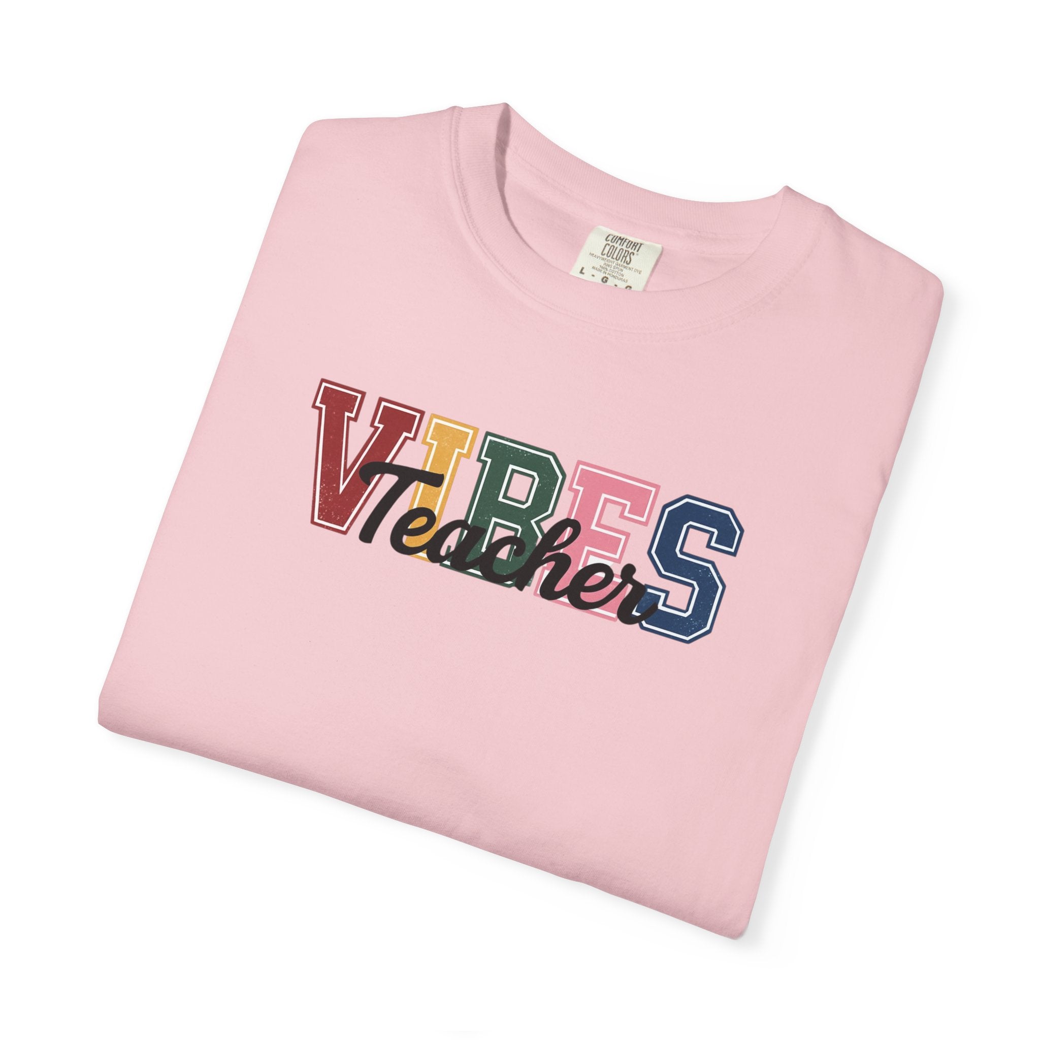 VIBES Teachers T-Shirt — Colorful Retro School Pride Tee