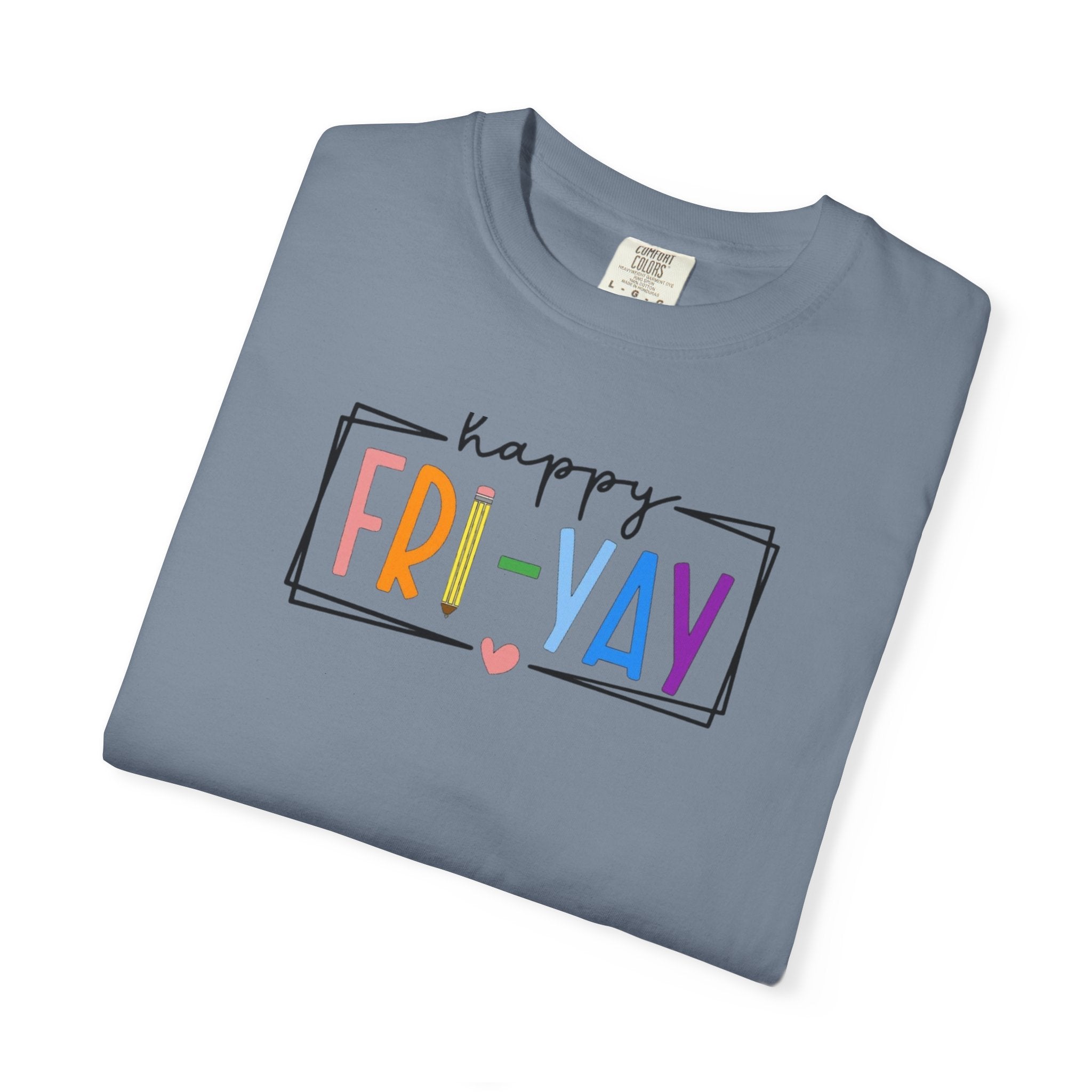 Fri-Yay T-Shirt — Colorful ‘Happy FRI-YAY’ Casual Tee