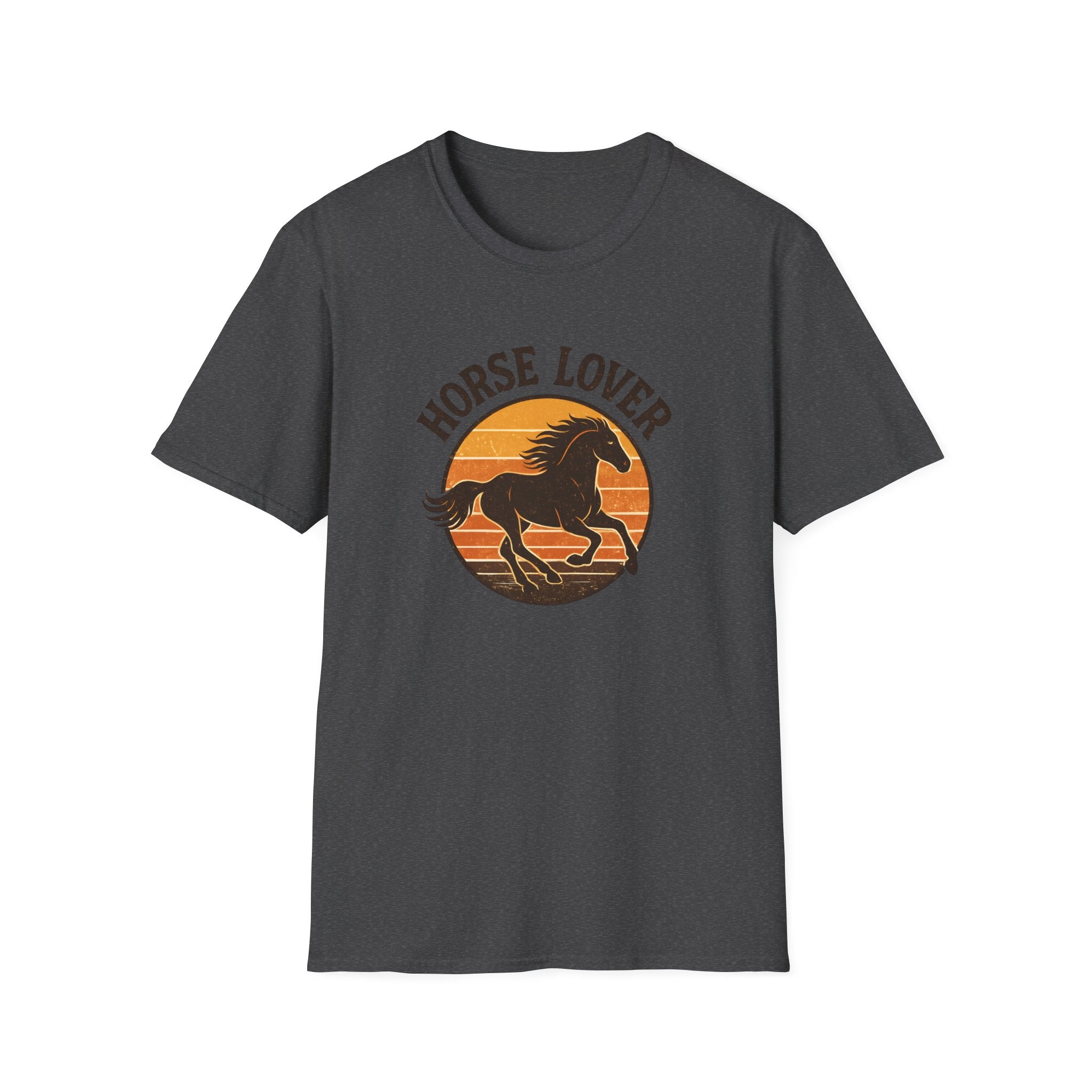 Horse Lover T-Shirt — Running Horse Sunset Graphic Tee