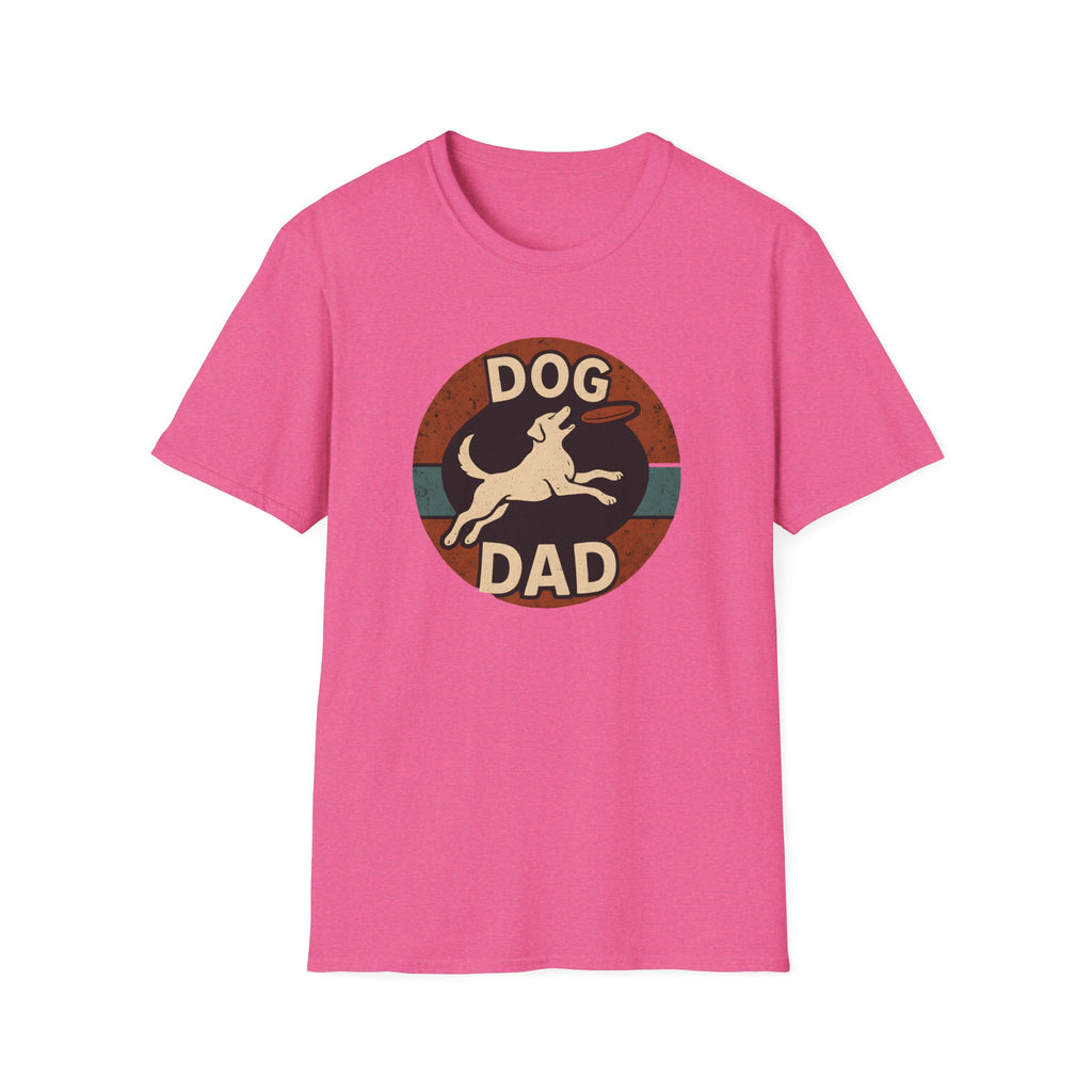 Dog Dad T-Shirt – Retro Running Dog Graphic, Funny Father’s Day Gift for Pet Owners