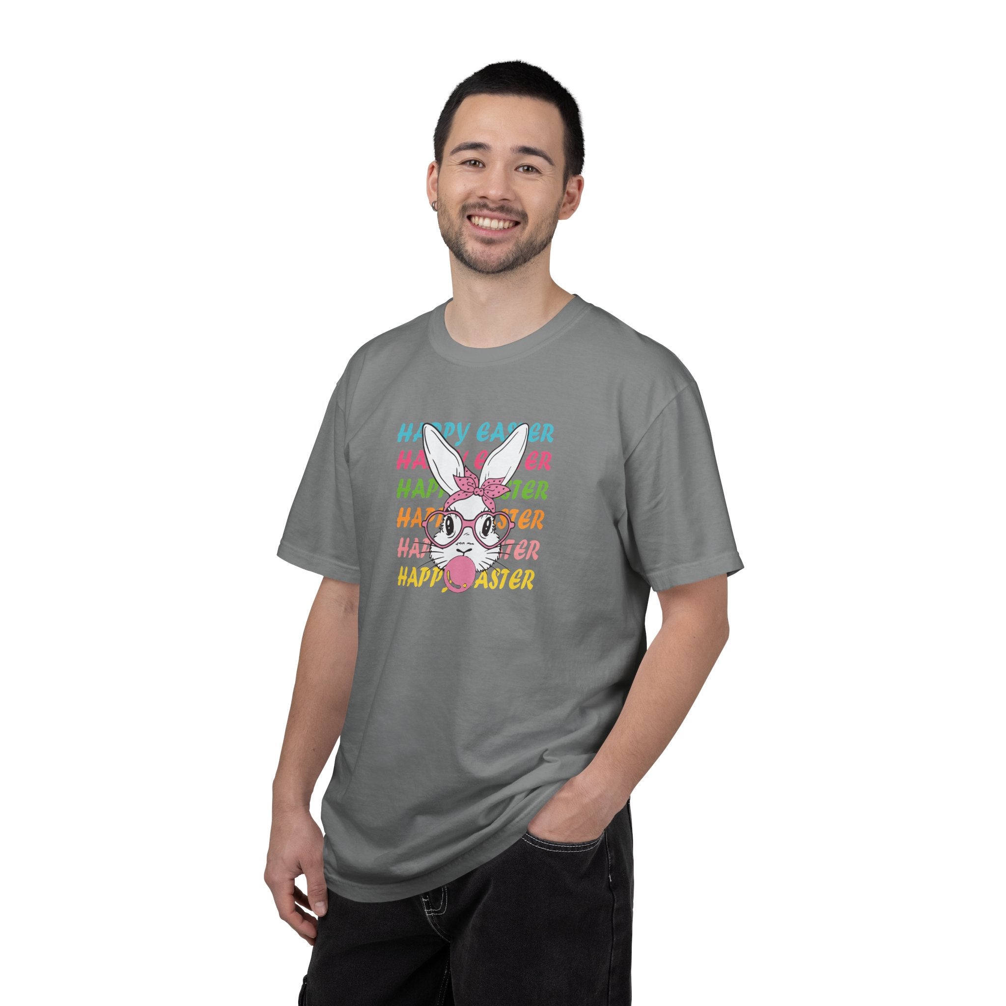 Easter Bunny Glasses T-Shirt — Happy Easter Pastel Graphic Tee