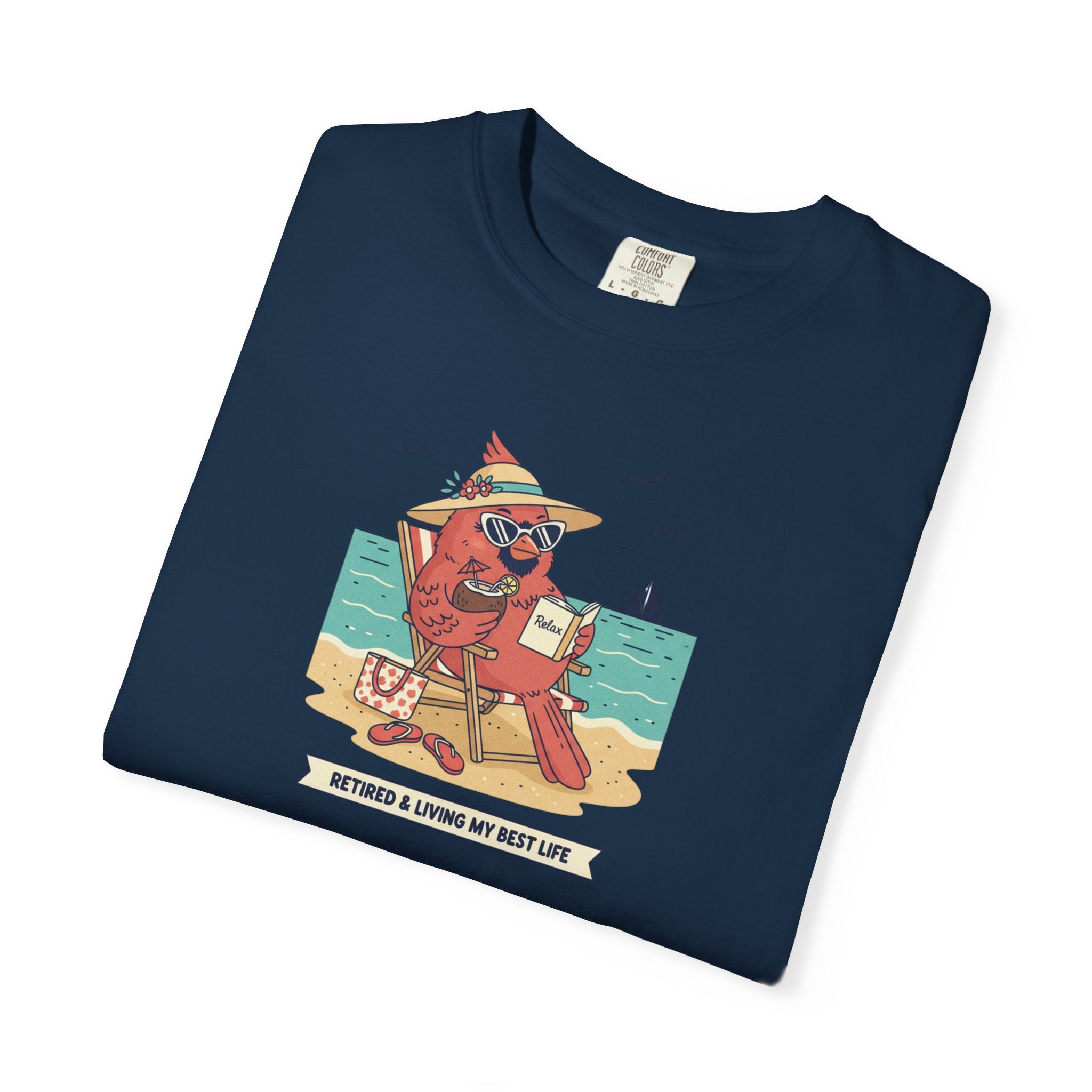 Beach Cardinal Relaxing T-Shirt — Retro Summer Tee