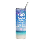 Beach Vibes 20oz Stainless Tumbler — "Life is Better at the Beach" Insulated Travel Cup