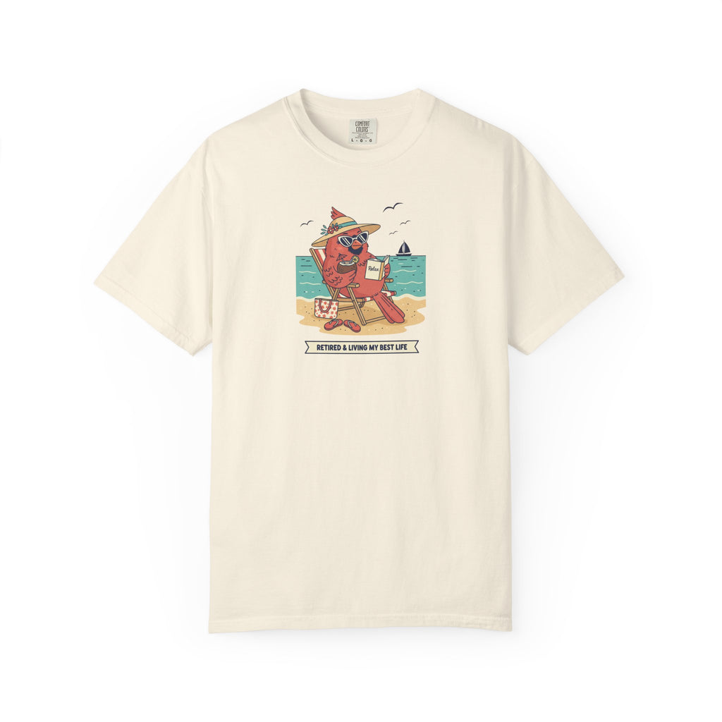 Beach Cardinal Relaxing T-Shirt — Retro Summer Tee