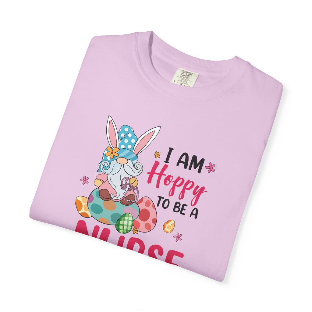 Nurse Bunny T-Shirt — "I Am Hoppy to Be a Nurse" Cute Easter Tee