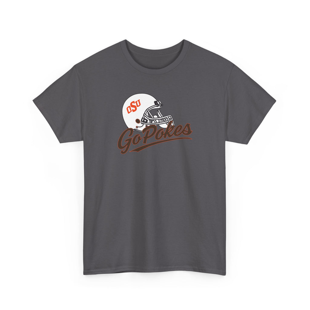 Go Pokes Tee — OSU Football Helmet Vintage Logo T-Shirt